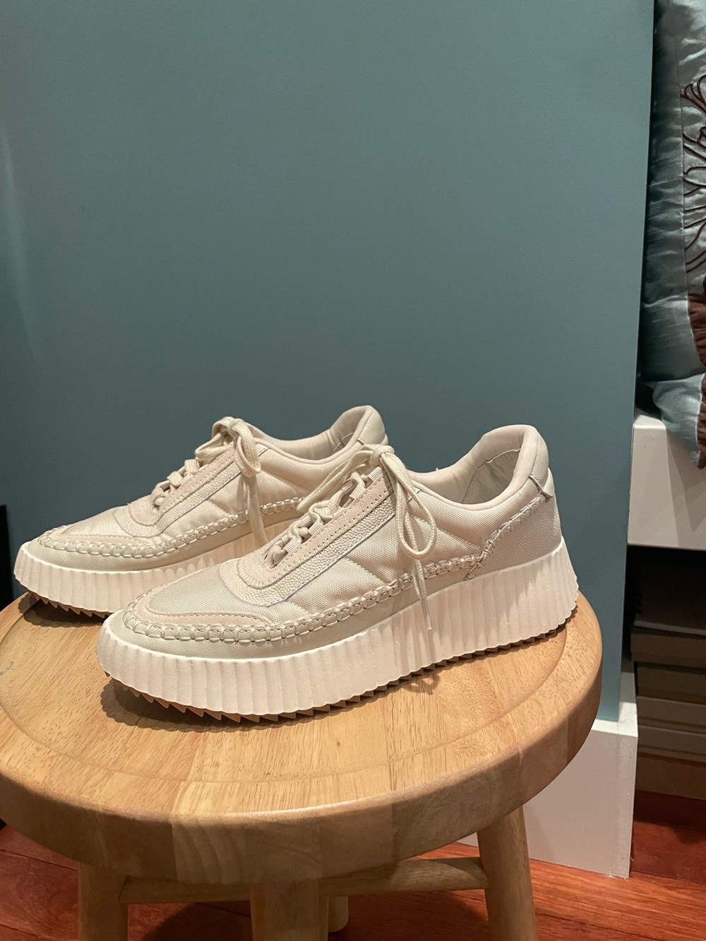 Dolce Vita Cream Platform Sneakers
